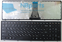 Клавиатура для ноутбука Lenovo IdeaPad G50-70, Z51-70, чёрная, с рамкой, RU (MZ2)