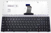 Клавиатура для ноутбука Lenovo IdeaPad G580, Z580, чёрная, с рамкой, RU (MZ)