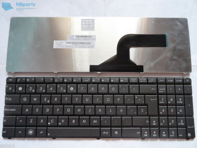 Клавиатура для ноутбука ASUS N53 X54 чёрная, маленький Enter, US