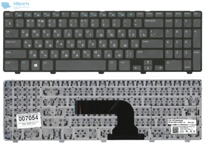 Клавиатура для ноутбука Dell Inspiron 15R-3521, чёрная, с рамкой, RU
